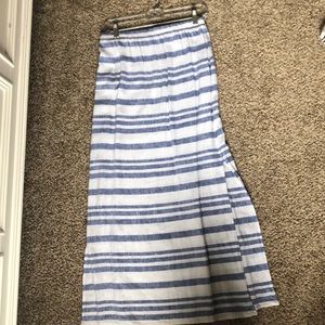 Linen maxi skirt